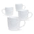 MUG 4PK-WHITE GRANITE