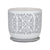 Evadine Pot - grey/white  - 19x19x18cm