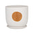 ROCIO POT ORANGE/WHITE 19X19X18CM