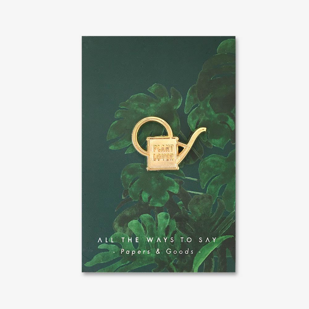 Plant Lover Watercan Enamel Pin Badge