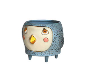 Baby Birdie Blue Planter