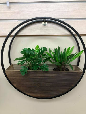 Wooden Wall Planter Full Circle - Large 60cm