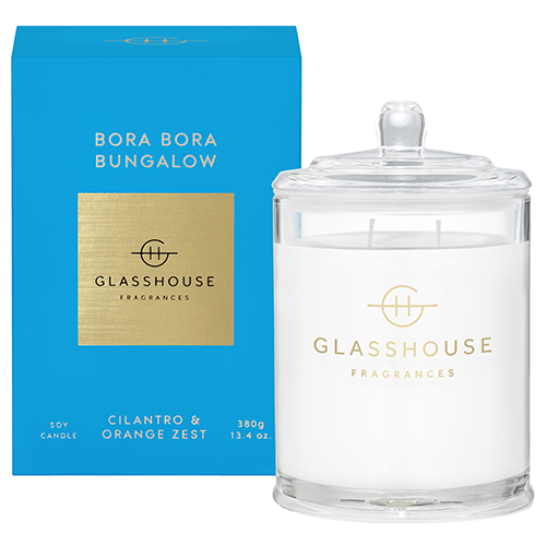380g Candle - BORA BORA BUNGALOW By Glasshouse