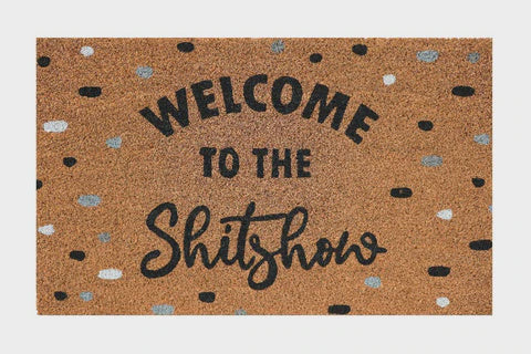 Welcome to the Shitshow Doormat Black