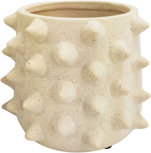 Isaac Spike Planter White Medium 14cm