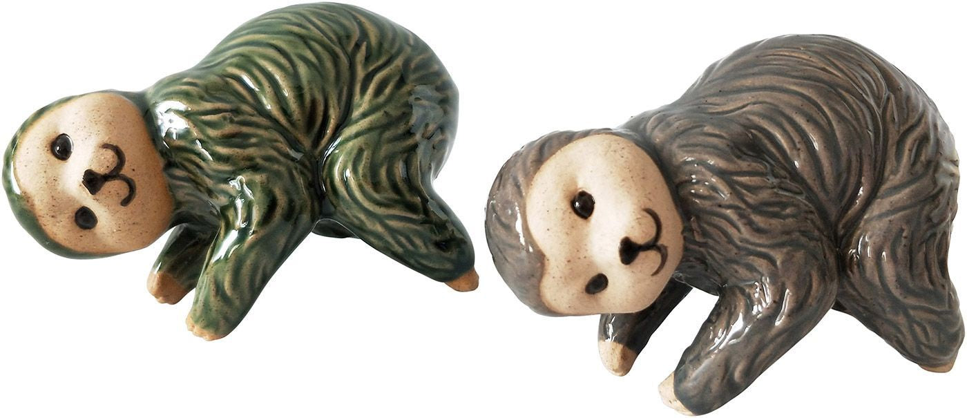 Sloth Pot Hanger Grey Green 8cm (2 Asst)