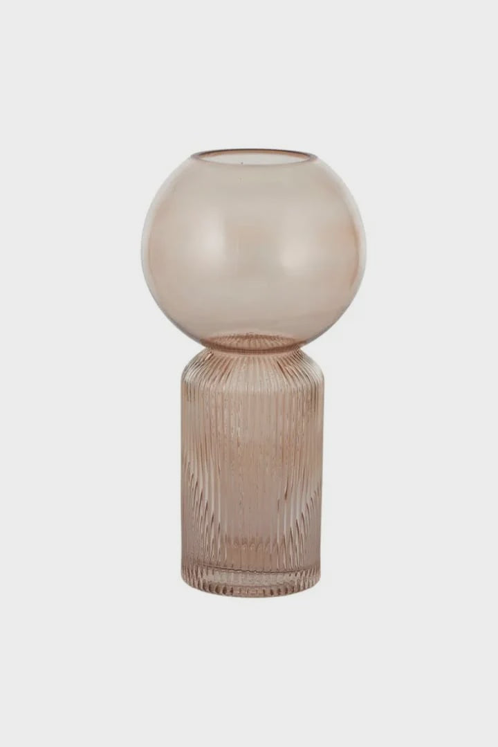Odile Glass Vase 15.5cmx30cm Nude