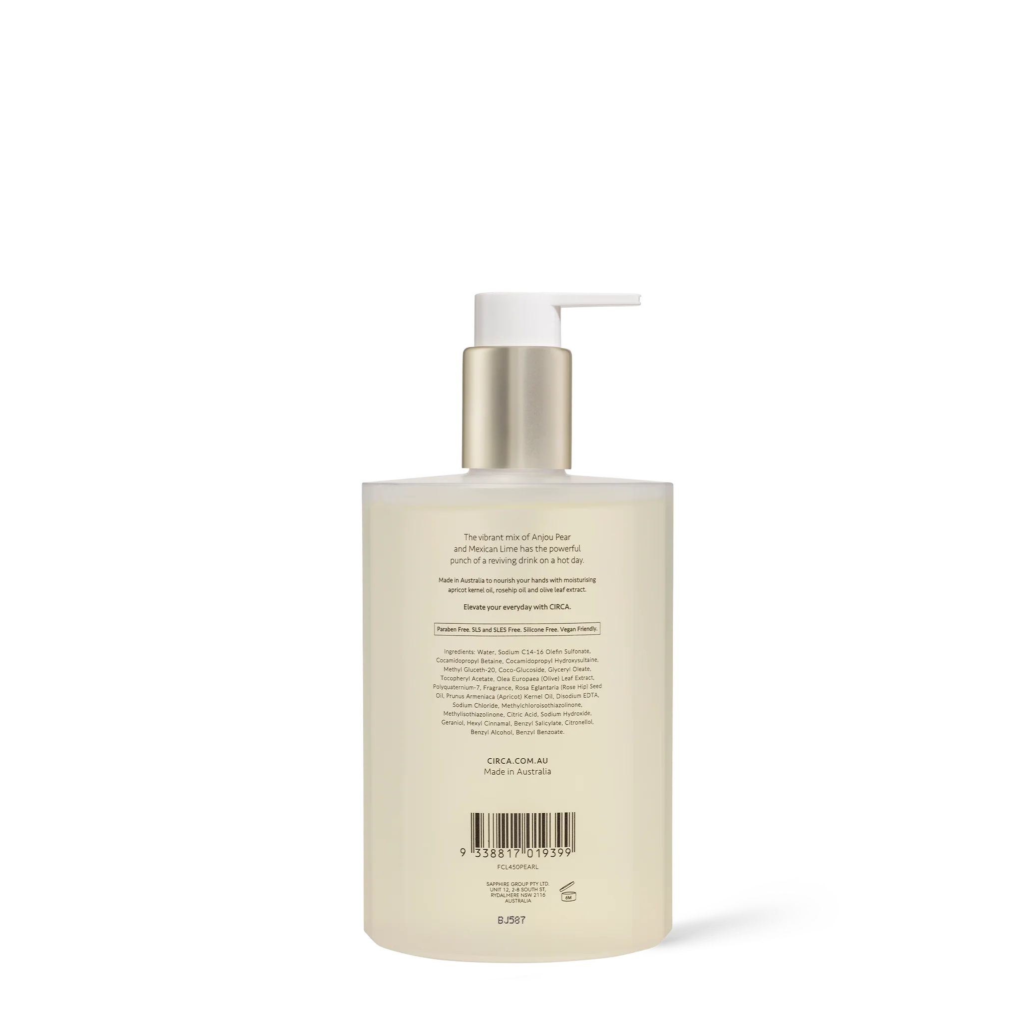 CIRCA 450ml Hand Wash - PEAR & LIME