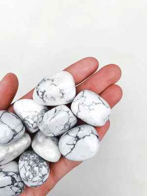 White Howlite Tumbled Stones