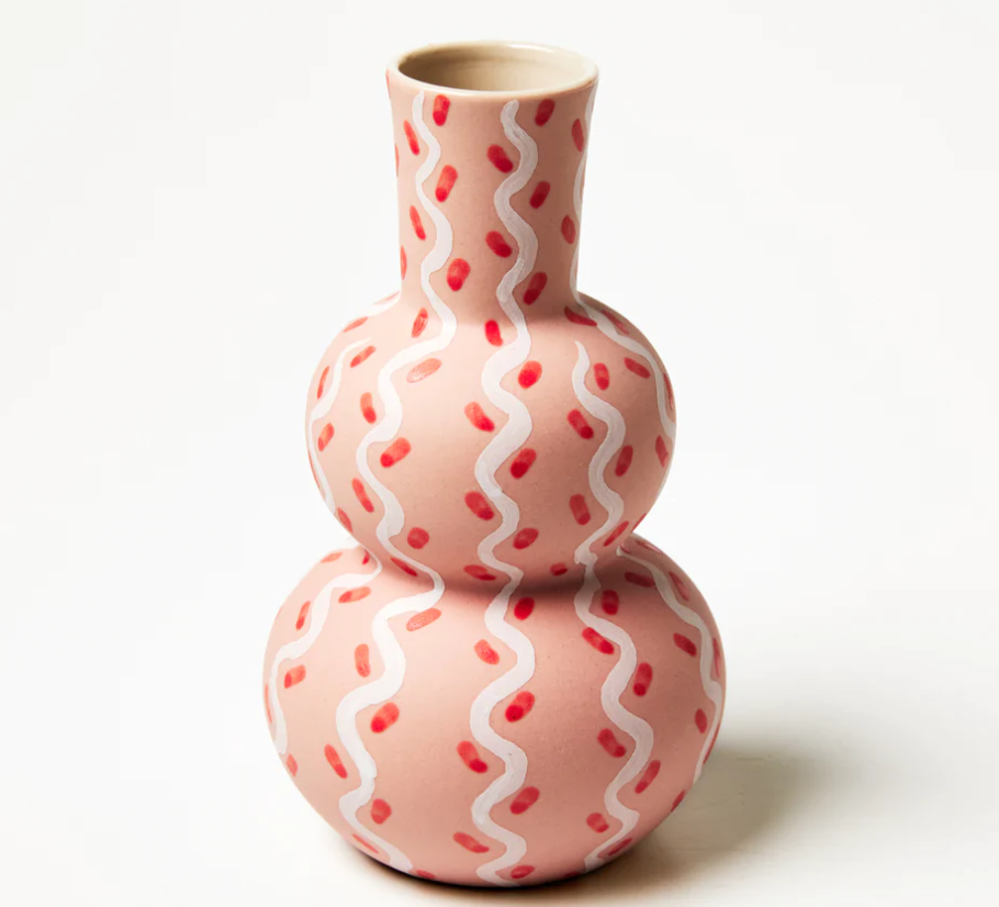 Happy Vase Tracks Pink