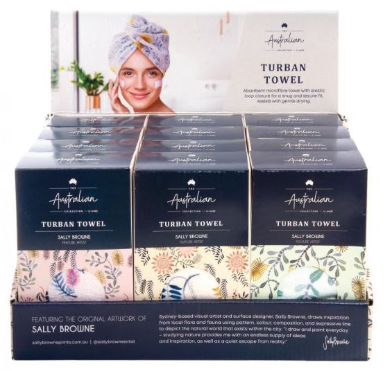 Turban Towel - Sally Browne Botanical