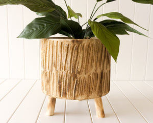 Pot/Planter - Tokoriki - Timber Large Natural 27x30