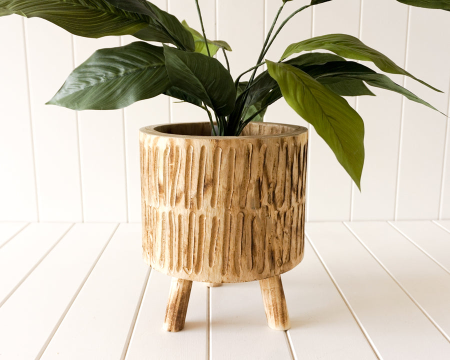 Pot/Planter - Tokoriki - Timber Medium Natural - 22x25