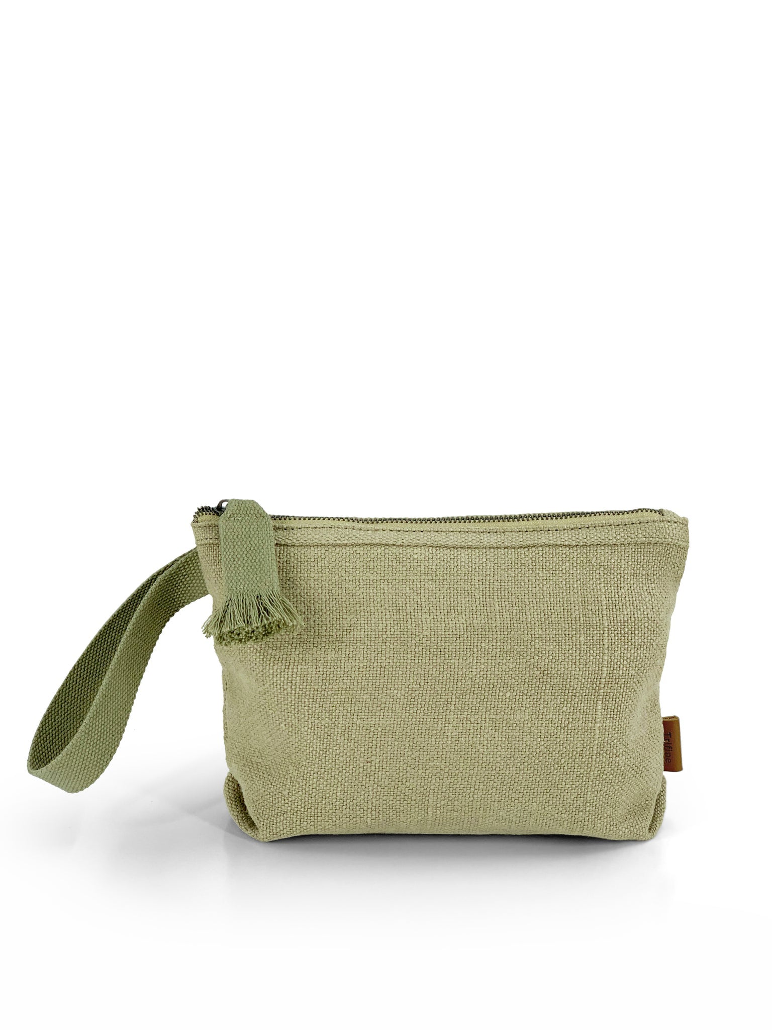 Natural Large Pouch - Pale Green