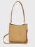 Small Square Leather Tote Bag - Yellow