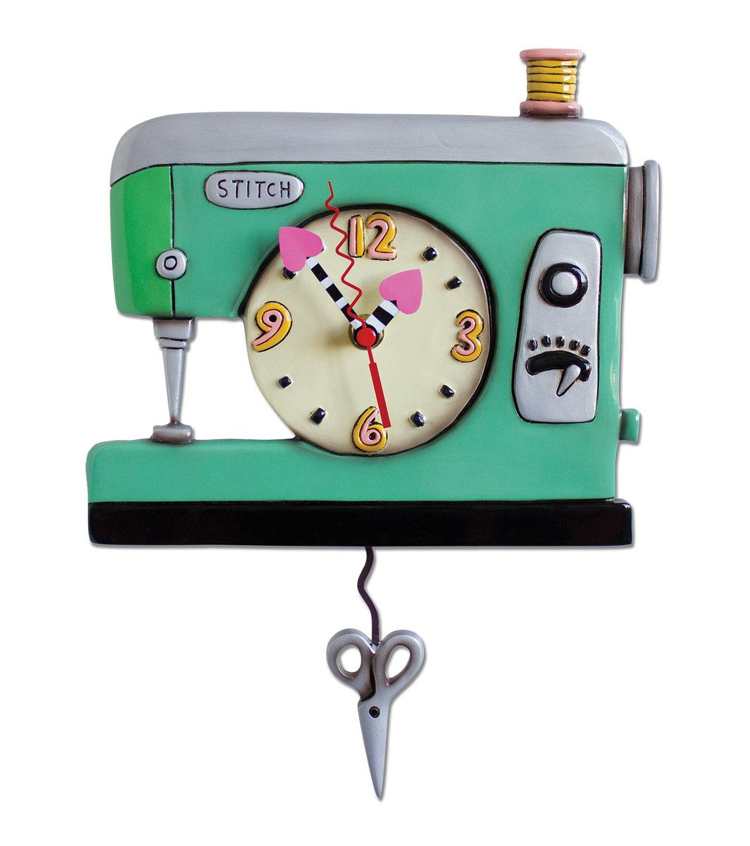Stitch Clock Green