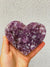 Amethyst Cluster Heart ACH8