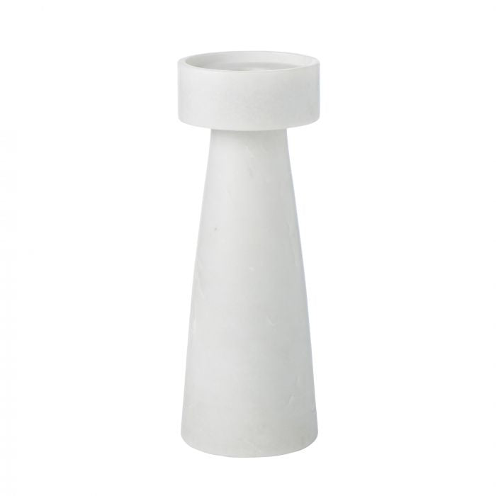 AMALFI BLYTHE CANDLE HOLDER WHITE 8X8X20CM