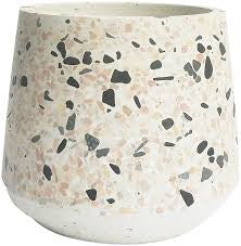 Terrazzo Planter Small Beige & Pink 12cm