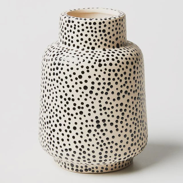 Black Spotted Vase