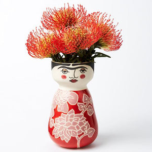 Rosy Frida Face Vase