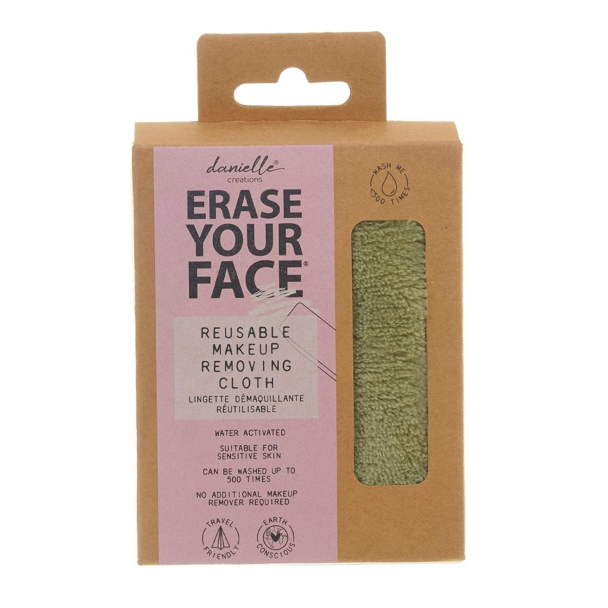 Erase Your Face - Reusable Makeup Removing Cloth - Green