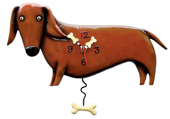 Oscar Dachshund Clock