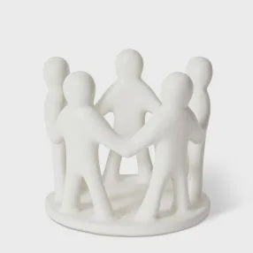 Friend Circle Sculpture White