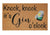 Gin O'Clock Doormat Black 45x75cm