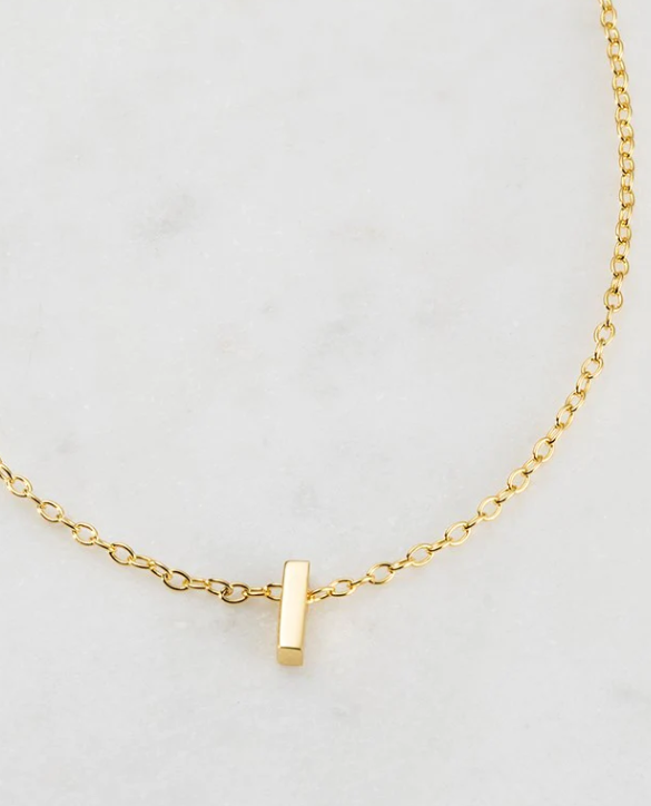 Letter Necklace (GOLD) - I