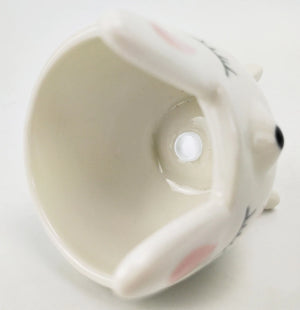Mini Rabbit Planter White Sm 10.5cm