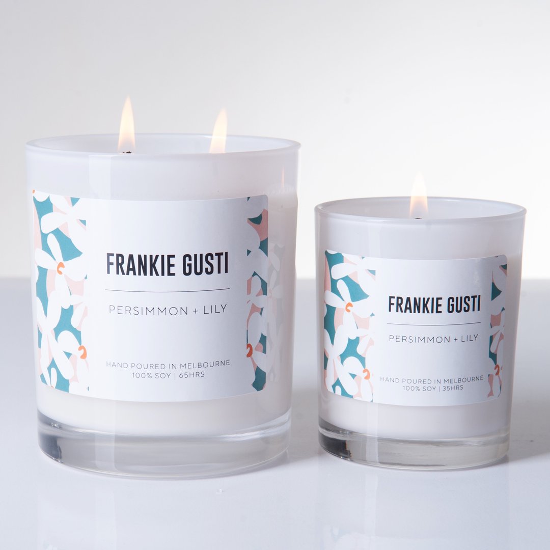 Frankie Gusti Candle - Limited Edition - Persimmon and Lily