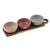 Opaline Serving Set on Paddle 4pce