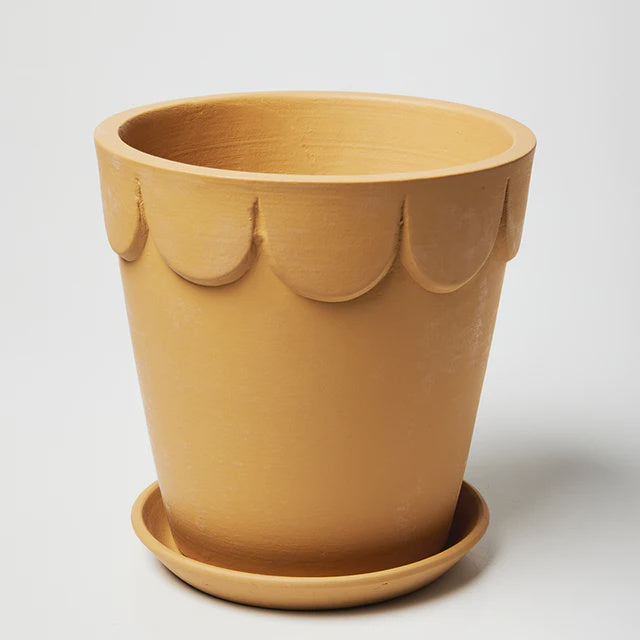 DOLLY POT LARGE OCHRE