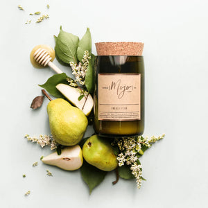 Mojo Wine Bottle Candle French Pear