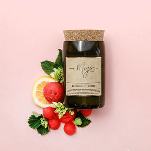 Mojo Wine Bottle Candle Watermelon Lemonade
