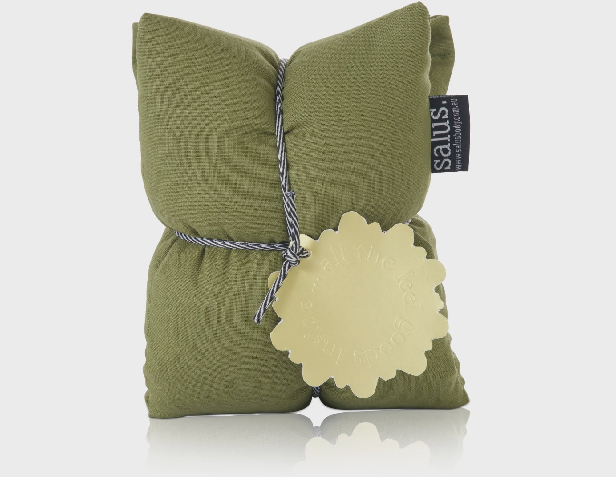 Organic Lavender & Jasmine Heat Pillow - Moss Green