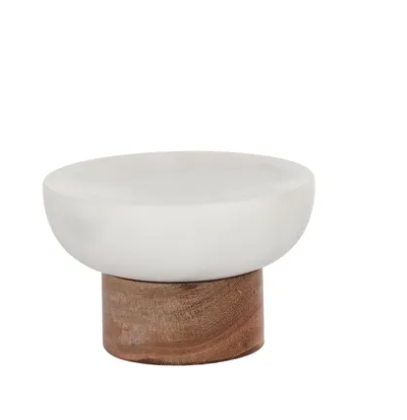 Moto Marble Footed Soap Dish