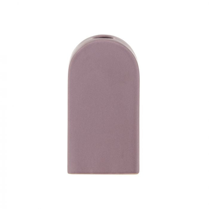 Smooth Groove Vase 9x5.5x17cm Lilac
