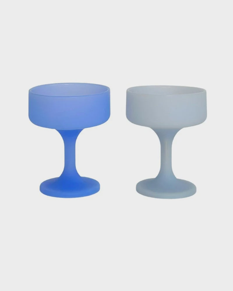 Sky +Kingfisher |Mecc |Silicone Unbreakable Cocktail Glasses