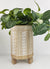 Bass Aztec Tall Planter Raw Lg 25cm