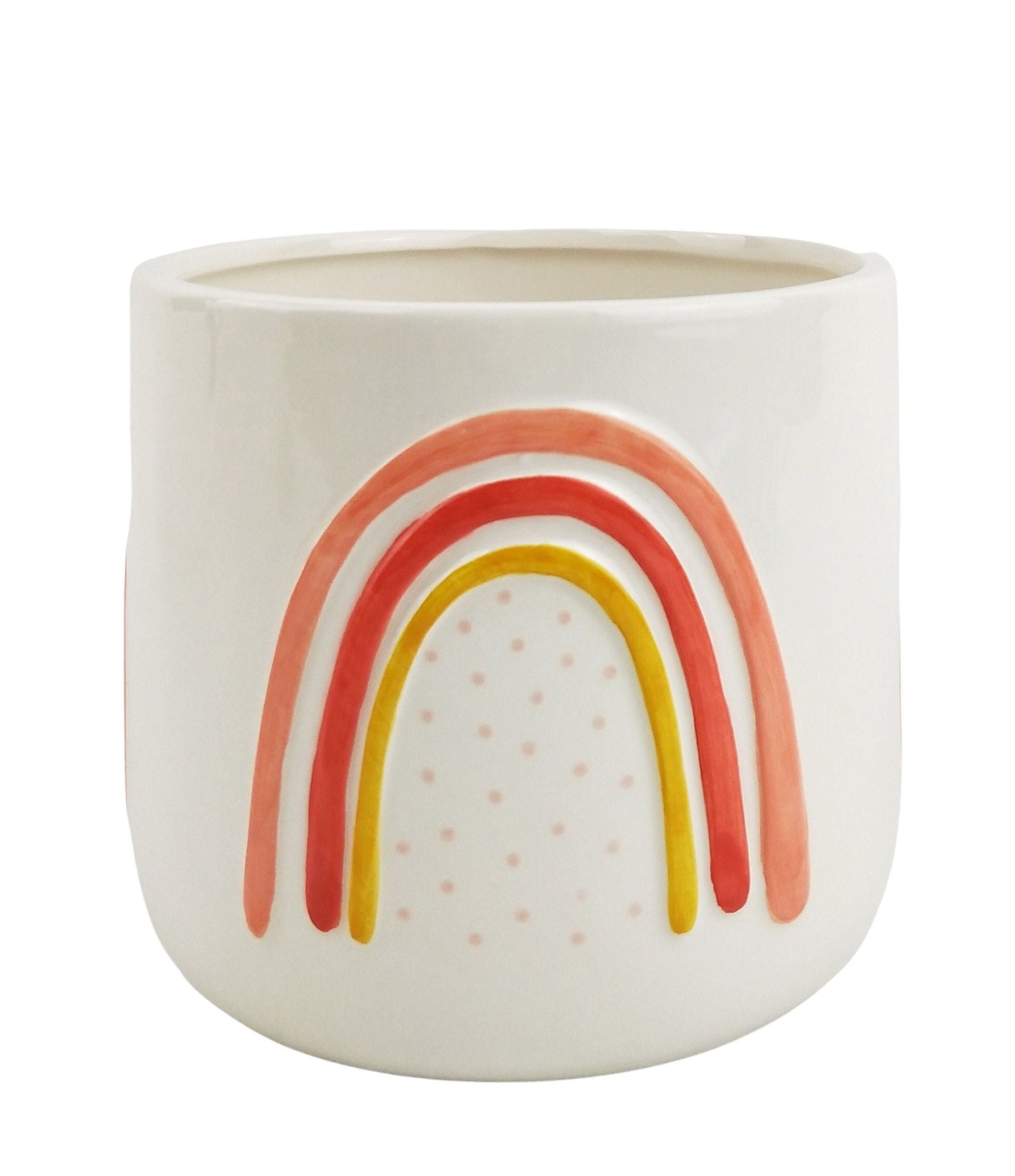 Amelia Rainbow Planter Pink Sm 11cm