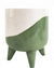 Avery Dot Planter with Legs Green Med 16
