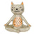 Quirky Kitty Vase Grey Sand Planter Med 16cm