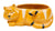 Sleeping Cat Planter Orange H7x18cm