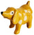 Dog Pot Hanger Orange 6cm