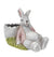 Cute Bunny With Egg Shell Planter Grey
