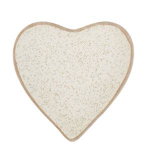 Jenna Heart Dish Dusty Pink & Sand 14x13