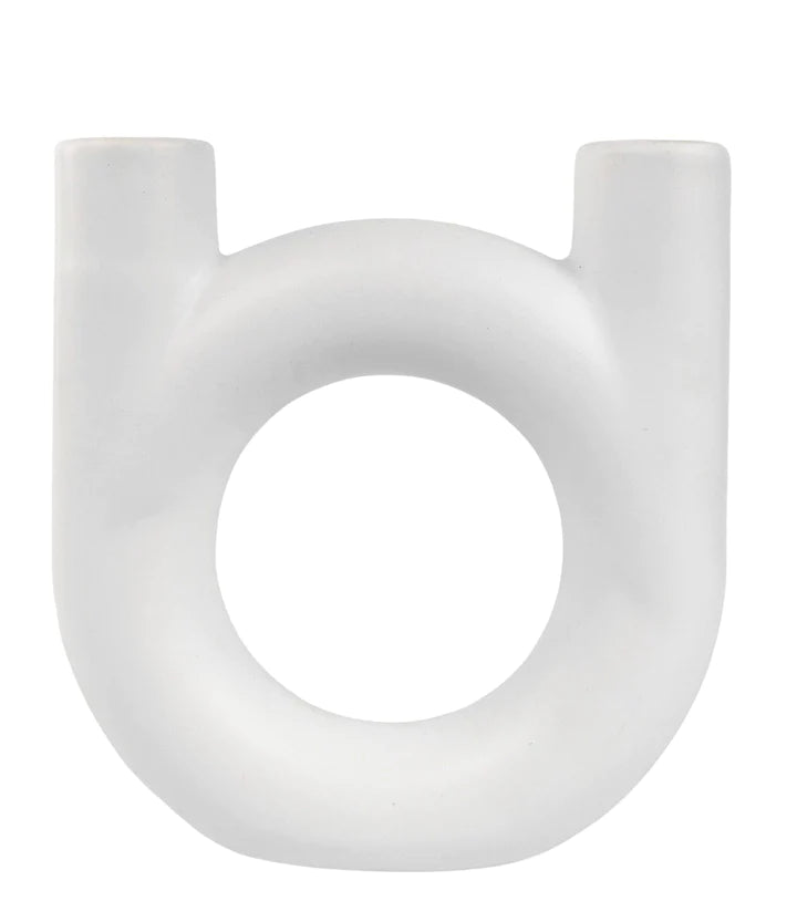 Amira Double Vessel White 17cm