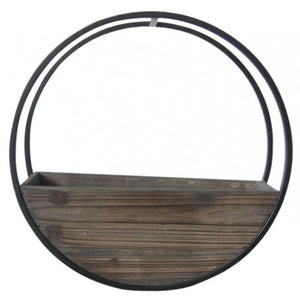 Wooden Wall Planter Full Circle - Small 40cm